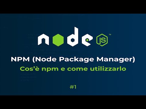 [ITA] Node.js - Cos'è NPM e come utilizzarlo #1
