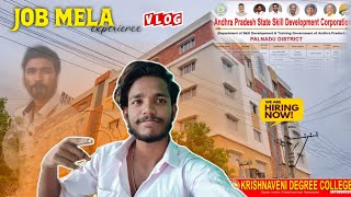 Job Mela Experience Vlog | Narasaraopet | APSSDC | KVDC NRT | Interview Day