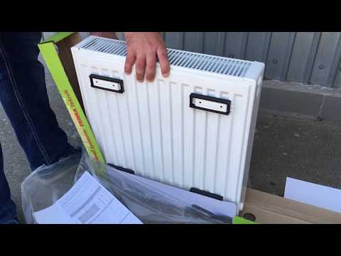 Распаковка стального радиатора TERRA teknik