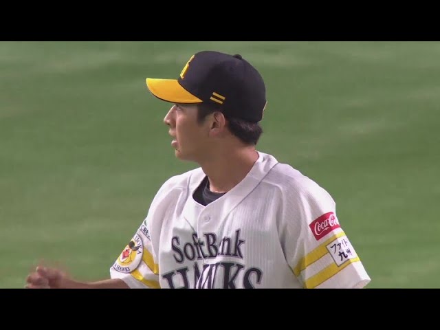 【9回表】安定感のあるピッチング!! ホークス・大山凌が1イニング3奪三振無失点!!  2024年6月12日 福岡ソフトバンクホークス 対 東京ヤクルトスワローズ