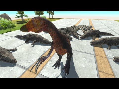 Escape from Deadly Mosasaurus - Animal Revolt Battle Simulator | therizinosaurus arbs
