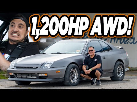 1200HP AWD Prelude | Face Melting Honda Ride-Along! (3.3s 60-130MPH)