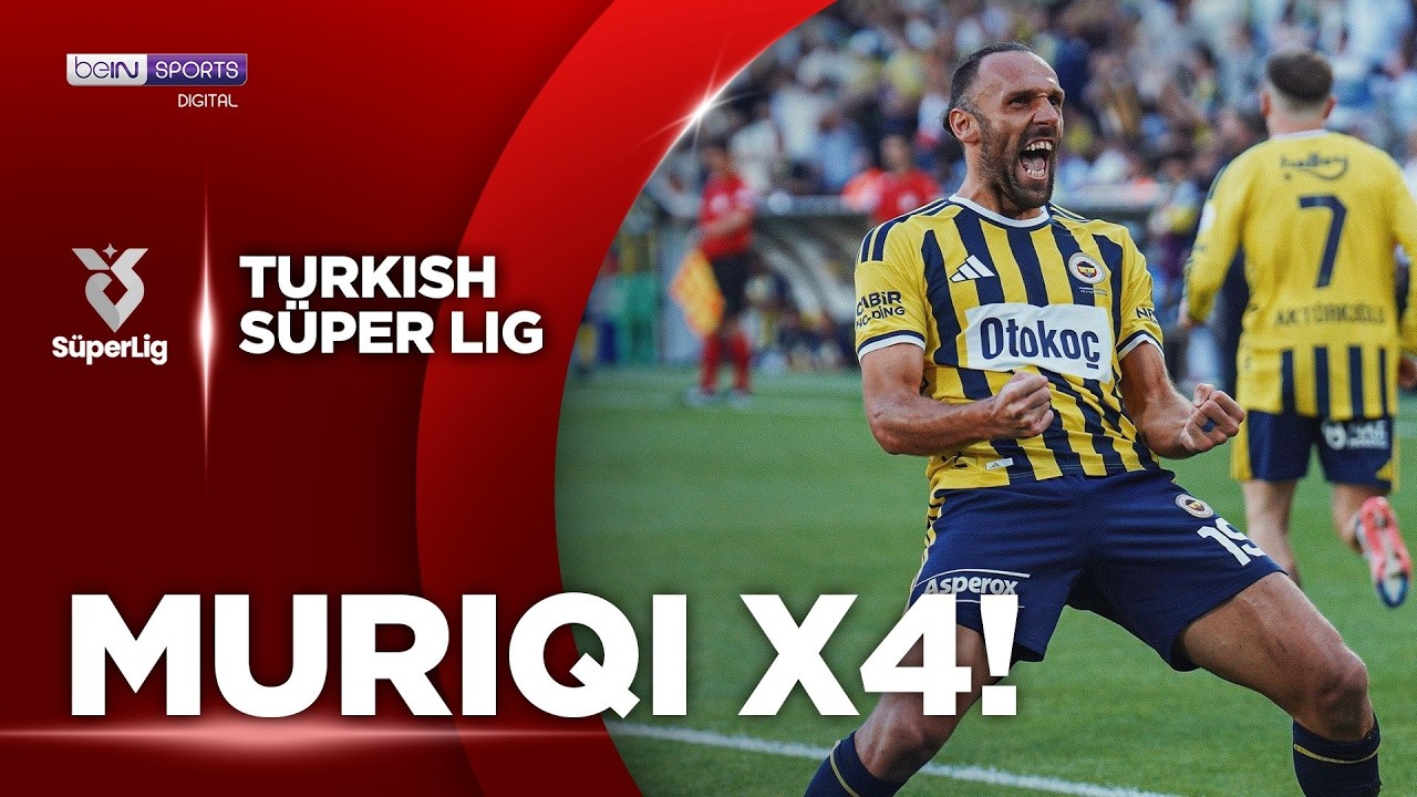 FOUR GOALS! 🤯 Vedat Muriqi Goes OFF for Fenerbahçe vs Eyüpspor