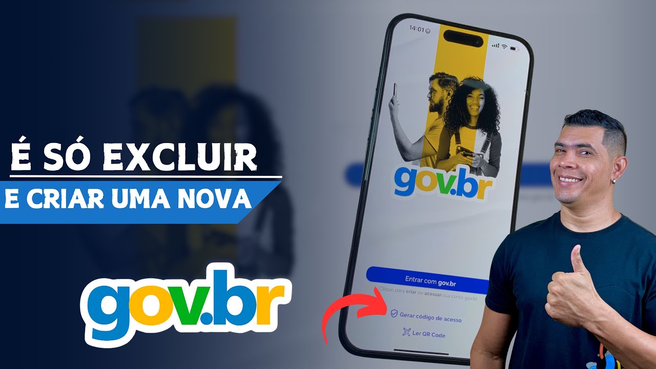 O CÓDIGO DE VERIFICAÇÃO NÃO CHEGA? VEJA COMO EXCLUIR E CRIAR UMA NOVA CONTA GOV.BR SIMPLES E RÁPIDO!