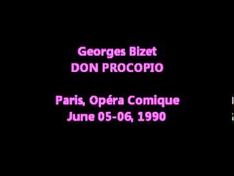 Bizet,  Duetto,DON PROCOPIO  Paris, Opéra Comique June 05-06, 1990, NATALIE DESSAY