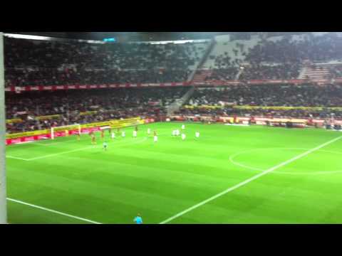 gol de negredo. 1-0 sevilla fc mallorca. lunes santo 2012