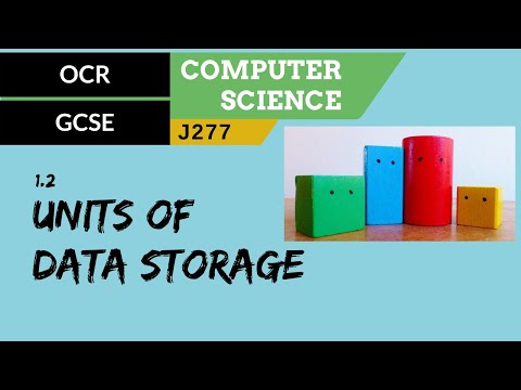 12. OCR GCSE (J277) 1.2 Units of data storage