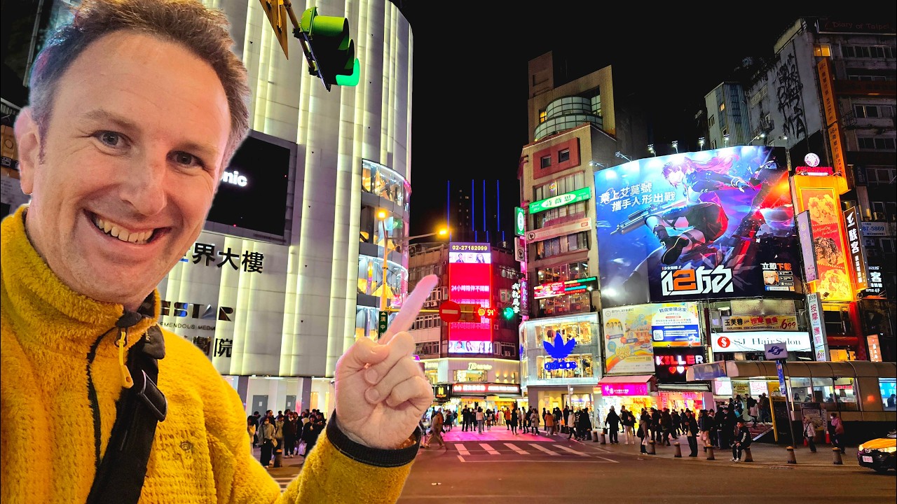 Immersive street-level walking tour through Taipei Ximen, Taiwan, showcasing authentic urban landscapes, local architecture, and the vibrant atmosphere of the city's neighborhoods