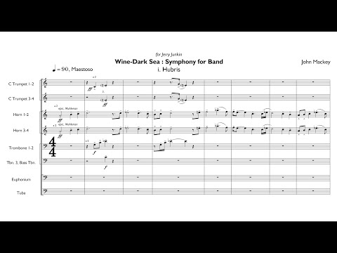 [Score] John Mackey - Wine-Dark Sea: Symphony for Band (2014)