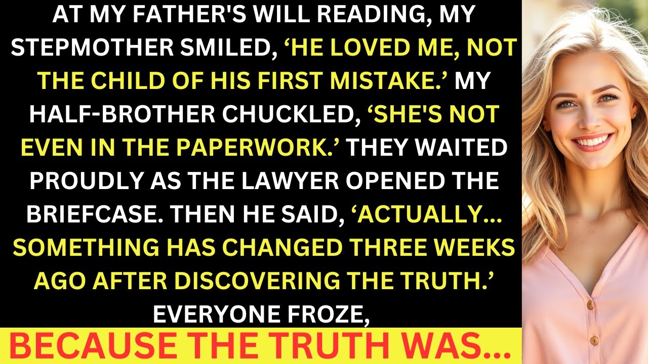 My StepMother And Half-Brother Laughed At Me During My Father's Will Reading, Until The Truth...