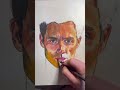 Drawing A Portrait Of Joe Goldberg With Chalk Pastel Time Lapse Shorts Art
