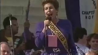 HELEN REDDY - I AM WOMAN - MOBILIZE FOR WOMEN&#39;S LIVES RALLY 1989 - Abortion Rights Rally