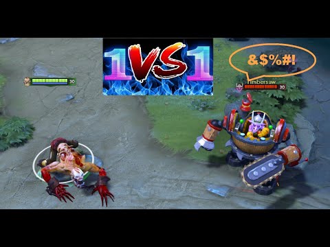 Lifestealer VS Timbersaw - Level 30 [NO-ITEMS] WHO WILL WIN Dota 2 Funny