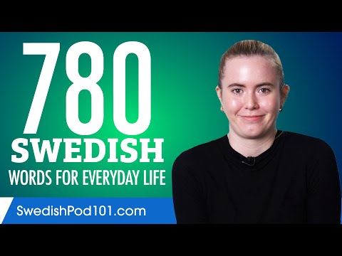 780 Swedish Words for Everyday Life - Basic Vocabulary #39