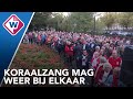 Anderhalve meter hoeft niet meer tijdens koraalzang Leidens Ontzet