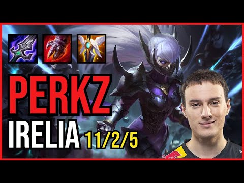 PERKZ - IRELIA vs. TRISTANA Mid | NA GRANDMASTER | PATCH 11.2