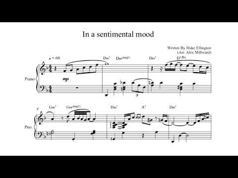 In A Sentimental Mood | Piano Arrangement (w/ sheet music)