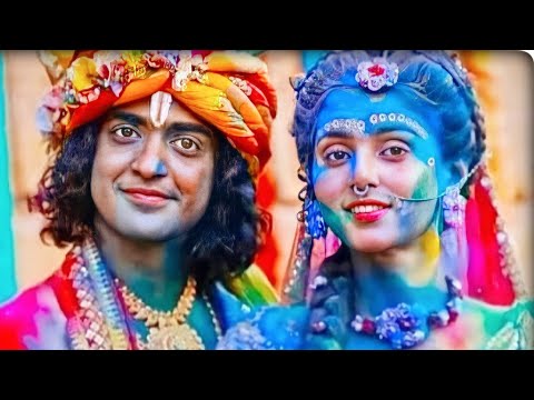 Sumedh Mudgalkar Latest Holi Celebration Video In Radha Krishna Serial 😍🥳 #shorts