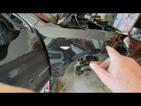 How to re Fit Front Guard BMW X3 Put on Fender Panel Replacement Replace X4