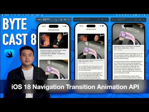 ByteCast #8 - Navigation Transition AppStore Hero Animation  | SwiftUI | iOS 18