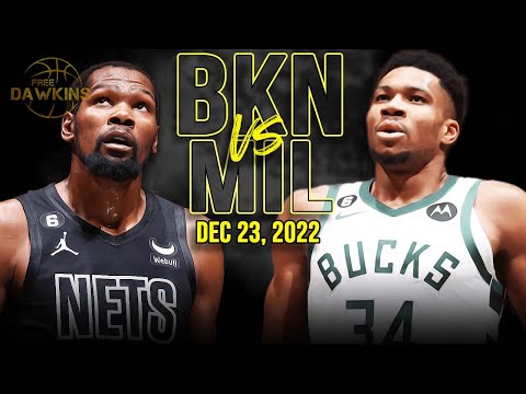 Brooklyn Nets vs Milwaukee Bucks Full Game Highlights | December 23, 2022 | FreeDawkins