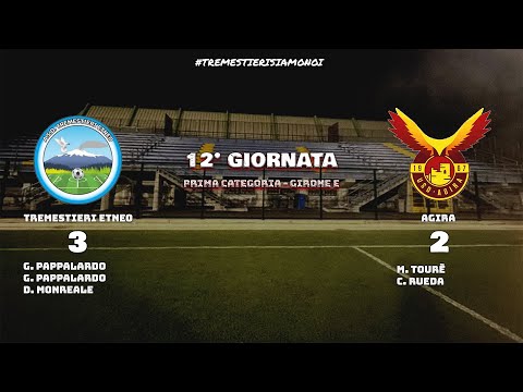 HIGHLIGHTS - 12 GIORNATA - PRIMA CATEGORIA - GIRONE E - TREMESTIERI ETNEO 3-2 AGIRA