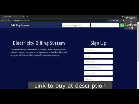Electricity Billing System Full PHP Project with Source Code