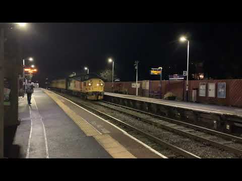 Colas 37099 & 37219, 1Q83 Blackpool - Derby passing Bare Lane, 03/12/2021