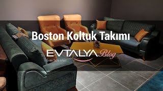 Boston Yeşil Hardal Koltuk Takımı - Evtalya Mobilya