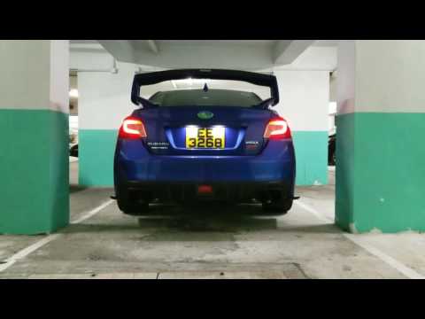 2016 WRX STi Invidia R400 full titanium catback exhaust warm start
