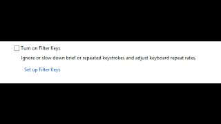 How to Turn ON and Off Filter Keys in Windows 8 and 8 1 computers