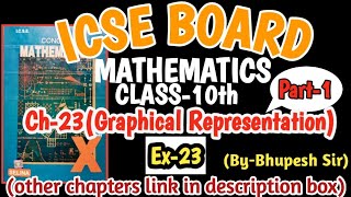 icse class-10th maths ch-23(Graphical Representation) ex-23 part-1 @ProblemsBeater
