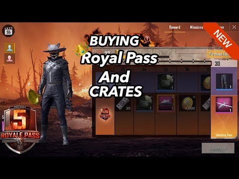 Buying SEASON 5 Elite Royale Pass And Crate Openings!! | PUBG MOBILE