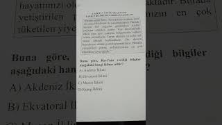 6. Sınıf Sosyal Bilgiler 3.Ünite 4.Kazanım Yeni Nesil Soru