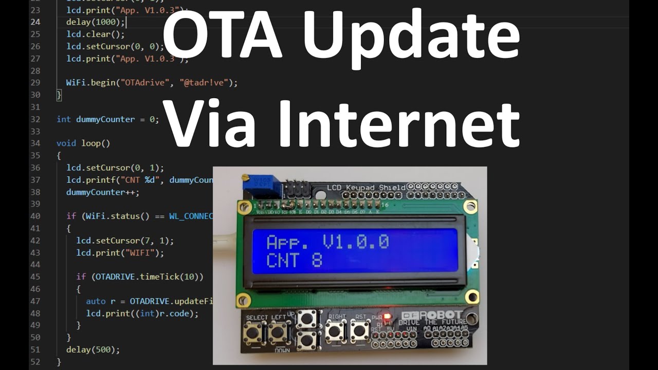 ESP32 OTA update via internet (once for ever)