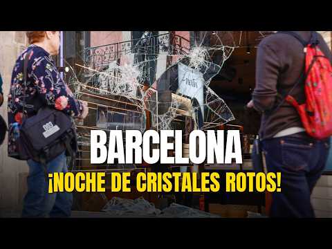 🚨 Así ha quedado BARCELONA tras una noche de DISTURBIOS y CAOS 💥Los VECINOS opinan