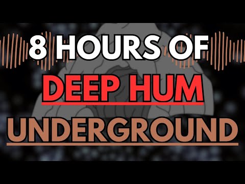 Deep Underground Hum for Sleep | 8 Hours of Low White Noise Frequency | Subterranean Bass Ambience