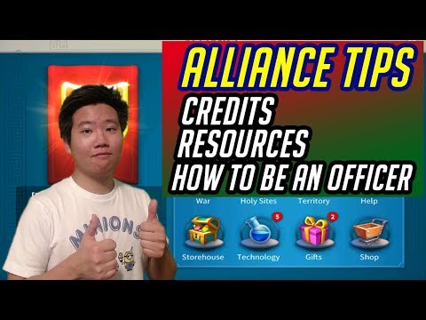 Alliance Tips and Guides. Hack Credits PLUS, How to be an Officer R4 | Rise of Kingdoms