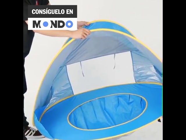 Vídeo relacionado con Herenear Tienda Playa Bebé Pop Up, Tienda Refugio Infantil con Mini Piscina, Plegable Portátil Protección UV para Playa, Pícnic y Jardín (Azul)