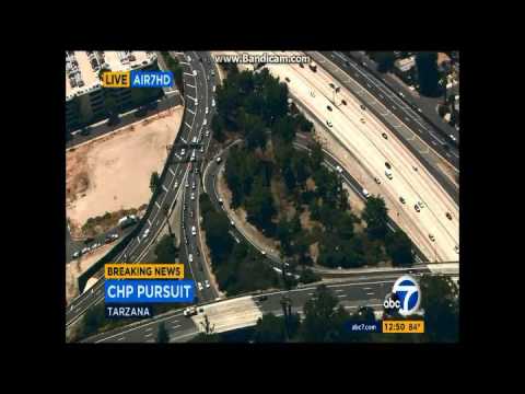 08/01/2016 Los Angeles Police Chase CHP PART 1 - Reckless Driver