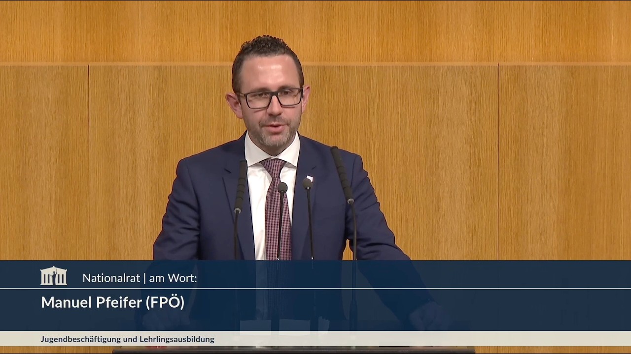 Manuel Pfeifer - Jugendbeschäftigung und Lehrlingsausbildung - 14.10.2026