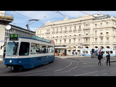 Caminhada completa pela Bahnhofstrasse de Zurique (4k HDR), passeio a pé em outubro de 2023 na Suíça