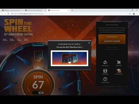 Crossfire West: Winning AK47-Blue Brust Part 1 from SPIN The WHEEL
