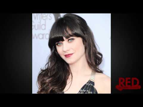 Zooey Deschanel Pretty in Plaid at Writer's Guild Awards 2012