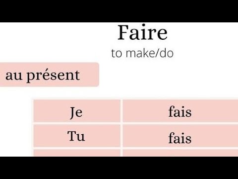 Learn French Language Class Day 95"  faire"#frenchlanguage #teaching #languagelearning