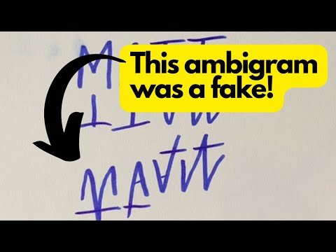 Double Meaning Ambigram Words