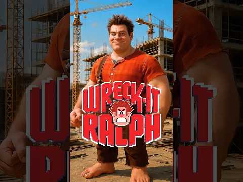 Wreck it Ralph in Real Life 💪🧱 #wreckitralph #disney #ai #aicreator #livingcartoon #liveaction