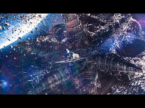 Moonfall - Alien Attacks Space Shuttle Scene (2022) Movie Clip