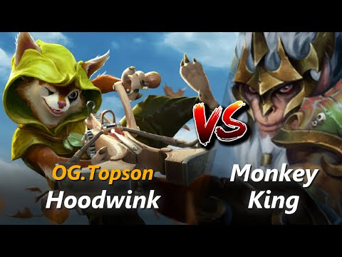 How to Hoodwink mid vs Monkey King (feat. Topson) | First 10 minutes