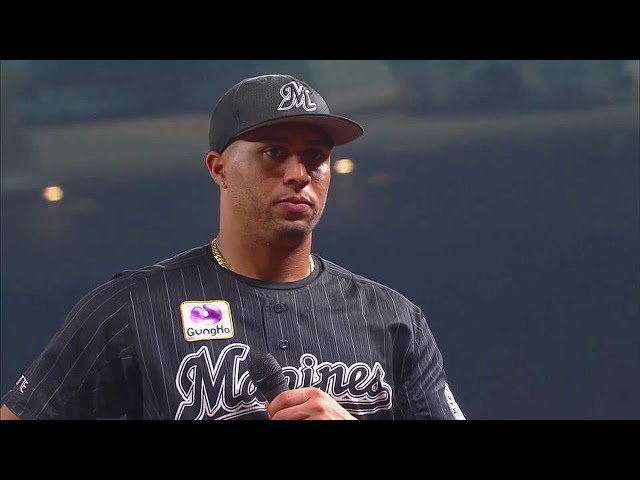 マリーンズ・マーティン選手ヒーローインタビュー 7/13 L-M